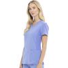 Cherokee Women’s V-Neck Scrub Top, 4 Pockets, with Yokes & Sleeve Insets, Ideal for Medical Professionals CK711(Ciel Blue)