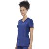 Cherokee Women’s V-Neck Scrub Top, 4 Pockets, with Yokes & Sleeve Insets, Ideal for Medical Professionals CK711(Navy)