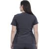 Cherokee Women’s V-Neck Scrub Top, 4 Pockets, with Yokes & Sleeve Insets, Ideal for Medical Professionals CK711(Pewter)