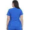 Cherokee Women’s V-Neck Scrub Top, 4 Pockets, with Yokes & Sleeve Insets, Ideal for Medical Professionals CK711(Royal)