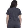 Cherokee Women’s V-Neck Scrub Top with Snap Front, 4 Pockets, and 2-Way Stretch Fabric WW622(Pewter)