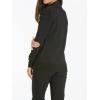 Cherokee Womens Zip Front Scrub Jacket, 2 Pockets, Princess Seams, Moisture Wicking, 360 Stretch Fabric – CK303(Black)