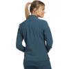 Cherokee Womens Zip Front Scrub Jacket, 2 Pockets, Princess Seams, Moisture Wicking, 360 Stretch Fabric – CK303(Caribbean Blue)