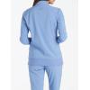 Cherokee Womens Zip Front Scrub Jacket, 2 Pockets, Princess Seams, Moisture Wicking, 360 Stretch Fabric – CK303(Ciel Blue)