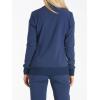 Cherokee Womens Zip Front Scrub Jacket, 2 Pockets, Princess Seams, Moisture Wicking, 360 Stretch Fabric – CK303(Navy)
