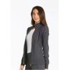 Cherokee Womens Zip Front Scrub Jacket, 2 Pockets, Princess Seams, Moisture Wicking, 360 Stretch Fabric – CK303(Pewter)