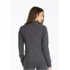 Cherokee Womens Zip Front Scrub Jacket, 2 Pockets, Princess Seams, Moisture Wicking, 360 Stretch Fabric – CK303(Pewter)