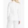 Cherokee Womens Zip Front Scrub Jacket, 2 Pockets, Princess Seams, Moisture Wicking, 360 Stretch Fabric – CK303(White)
