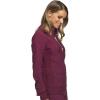Cherokee Womens Zip Front Scrub Jacket, 2 Pockets, Princess Seams, Moisture Wicking, 360 Stretch Fabric – CK303(Wine)