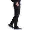 Cherokee iFlex Men Scrubs Pant Tapered Leg Drawstring Cargo CK006(Black)
