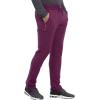 Cherokee iFlex Men Scrubs Pant Tapered Leg Drawstring Cargo CK006(Wine)
