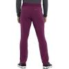 Cherokee iFlex Men Scrubs Pant Tapered Leg Drawstring Cargo CK006(Wine)