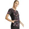 Cherokee iFlex Women Scrubs Top V-Neck Print CK732(Bursting With Love)