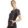 Cherokee iFlex Women Scrubs Top V-Neck Print CK732(Bursting With Love)