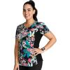 Cherokee iFlex Women Scrubs Top V-Neck Print CK732(Dreamy Jungle)