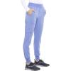 Iflex Jogger Scrubs for Women, Yoga-Inspired Knit Waistband Scrub Pants CK011(Ciel Blue)