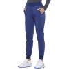 Iflex Jogger Scrubs for Women, Yoga-Inspired Knit Waistband Scrub Pants CK011(Navy)