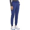 Iflex Jogger Scrubs for Women, Yoga-Inspired Knit Waistband Scrub Pants CK011(Navy)