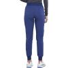 Iflex Jogger Scrubs for Women, Yoga-Inspired Knit Waistband Scrub Pants CK011(Navy)