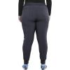 Iflex Jogger Scrubs for Women, Yoga-Inspired Knit Waistband Scrub Pants CK011(Pewter)