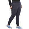 Iflex Jogger Scrubs for Women, Yoga-Inspired Knit Waistband Scrub Pants CK011(Pewter)