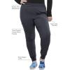 Iflex Jogger Scrubs for Women, Yoga-Inspired Knit Waistband Scrub Pants CK011(Pewter)