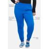 Iflex Jogger Scrubs for Women, Yoga-Inspired Knit Waistband Scrub Pants CK011(Royal)