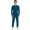 Workwear Revolution Men Scrubs Pant Natural Rise Jogger WW012(Caribbean Blue)