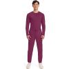 Workwear Revolution Men Scrubs Pant Natural Rise Jogger WW012(Wine)