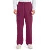Cherokee Scrub Pants for Men Cargo Nursing Bottom with Zip Fly, 7 Pockets, Elastic Waist & 2-Way Stretch Fabric – 4243(Wine)