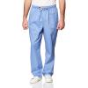 Cherokee Scrub for Men Fly Front Cargo Pant with 7 Pocket, Durable, Fade Resistant Fabric – 4000(Ciel)