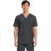 Cherokee Scrub for Men’s Tuckable V-Neck Top with 1 Chest Pocket, Pen Slot, Ultra Soft, Durable, 2-Way Stretch Fabric- WW690(Black)