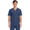 Cherokee Scrub for Men’s Tuckable V-Neck Top with 1 Chest Pocket, Pen Slot, Ultra Soft, Durable, 2-Way Stretch Fabric- WW690(Navy)