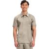 Cherokee Scrubs for Men Polo Nursing Scrub Top with Chest Pocket, Breathable Mesh, Ultra Soft 2-Way Stretch Fabric – WW615(Khaki)