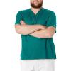 Cherokee Scrubs for Men Tuckable V-Neck Nursing Scrub Top with Chest Pocket, Side Vents & 2-Way Stretch Fabric – 4743(Hunter)