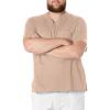 Cherokee Scrubs for Men Tuckable V-Neck Nursing Scrub Top with Chest Pocket, Side Vents & 2-Way Stretch Fabric – 4743(Khaki)