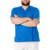 Cherokee Scrubs for Men Tuckable V-Neck Nursing Scrub Top with Chest Pocket, Side Vents & 2-Way Stretch Fabric – 4743(Royal)