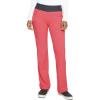 Cherokee Scrubs for Women Mid Rise Straight Leg Scrub Pants For Women Pull-on Bottoms with 6 Pockets & 360° Stretch – CK002(Bright Guava)
