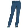 Cherokee Scrubs for Women Mid Rise Straight Leg Scrub Pants For Women Pull-on Bottoms with 6 Pockets & 360° Stretch – CK002(Caribbean Blue)