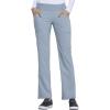 Cherokee Scrubs for Women Mid Rise Straight Leg Scrub Pants For Women Pull-on Bottoms with 6 Pockets & 360° Stretch – CK002(Grey)