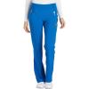 Cherokee Scrubs for Women Mid Rise Straight Leg Scrub Pants For Women Pull-on Bottoms with 6 Pockets & 360° Stretch – CK002(Royal)