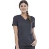 Cherokee Scrubs for Women V-Neck Scrub Top with 2 Pockets, Ultra Soft Stretch, Durable Easy Care Medical Uniform – WW612(Pewter)