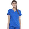 Cherokee Scrubs for Women V-Neck Scrub Top with 2 Pockets, Ultra Soft Stretch, Durable Easy Care Medical Uniform – WW612(Royal)