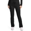 Cherokee Unisex Scrub Pants for Men & Women Tapered Leg Drawstring 4 Pocket Medical Uniform Easy Care 2-Way Stretch – WW020(Black)