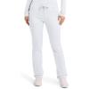 Cherokee Unisex Scrub Pants for Men & Women Tapered Leg Drawstring 4 Pocket Medical Uniform Easy Care 2-Way Stretch – WW020(White)