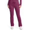 Cherokee Unisex Scrub Pants for Men & Women Tapered Leg Drawstring 4 Pocket Medical Uniform Easy Care 2-Way Stretch – WW020(Wine)