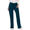 Cherokee Women Scrubs Pant Workwear Revolution Mid Rise Moderate Flare Drawstring WW120(Caribbean Blue)