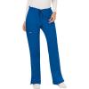 imageCherokee Women Scrubs Pant Workwear Revolution Mid Rise Moderate Flare Drawstring WW120Royal