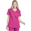 Cherokee Women Scrubs Top Workwear Professionals Mock Wrap WW655(Electric Pink)