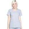 Cherokee Women Scrubs Top Workwear Professionals Mock Wrap WW655(Grey)